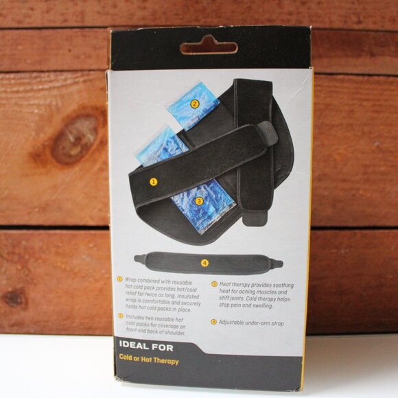 3M Futuro Shoulder Hot Cold Wrap Adjustable with 2 Reusable Gel Packs Therapy - Picture 4 of 6